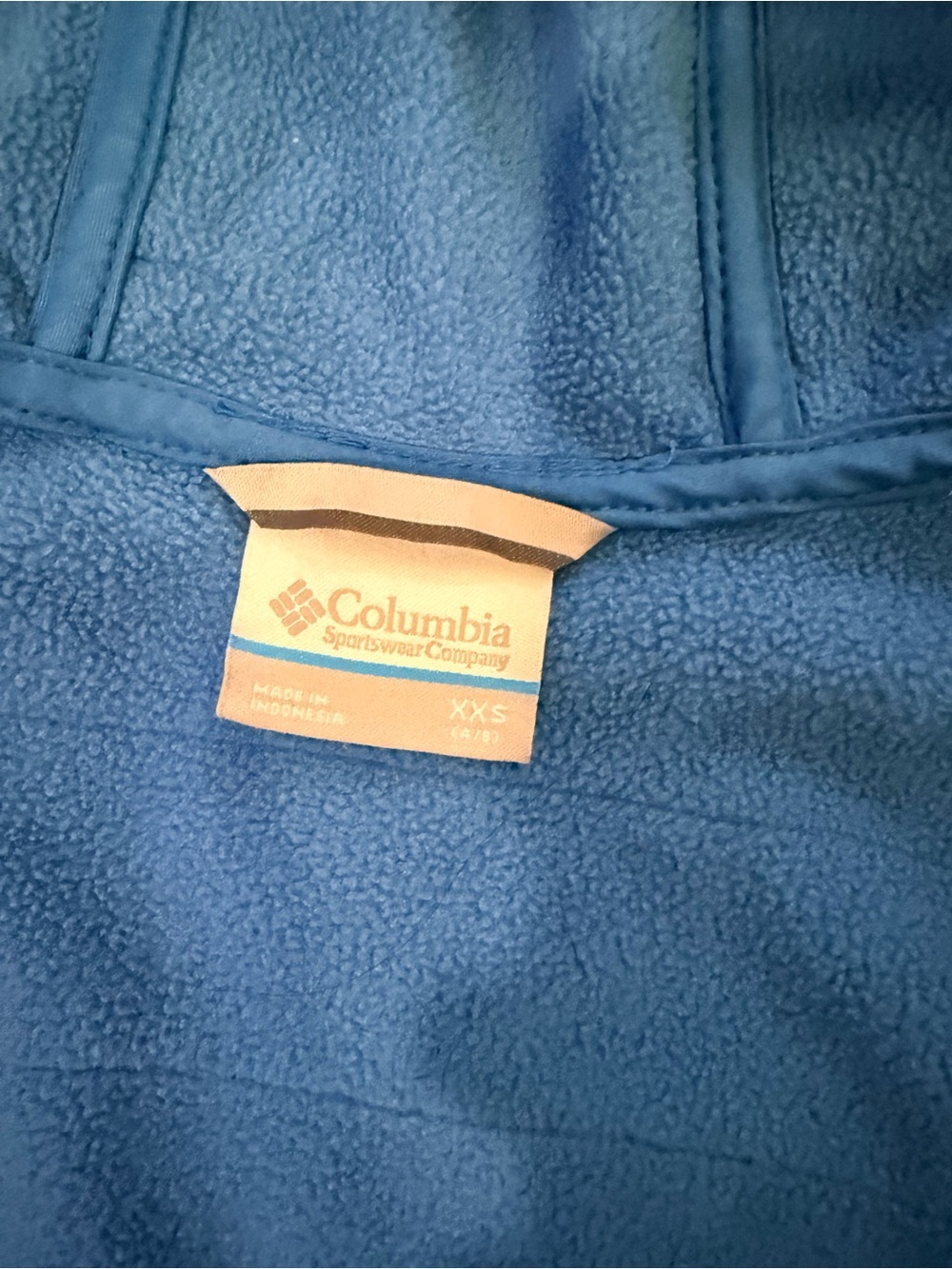 Columbia Kids Hooded Jacket in Royal Blue and Heather Gray - Picture 5 of 6